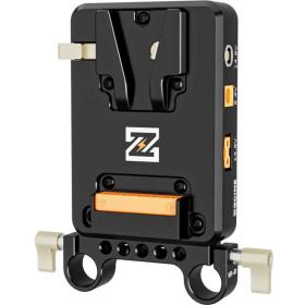 ZGCINE V-Mount Plate/Charger On 15mm Rod Mount (VM-VP2-K1)