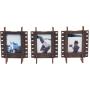 JollyLook 3 Photo Frames Mini Wood Dark Brown