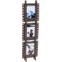 JollyLook 3 Photo Frames Mini Wood Dark Brown