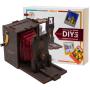 JollyLook Diy Pinhole Square Camera Kit Wood Dark Brown