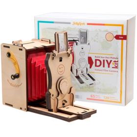 JollyLook Diy Pinhole Mini Camera Kit Wood Light Brown