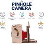 JollyLook Diy Pinhole Mini Camera Kit Wood Light Brown