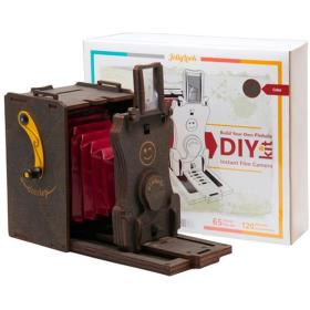 JollyLook Diy Pinhole Mini Camera Kit Wood Dark Brown