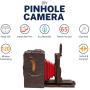 JollyLook Diy Pinhole Mini Camera Kit Wood Dark Brown