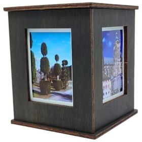 JollyLook Photo Box Wood Dark Brown