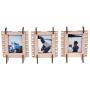 JollyLook 3 Photo Frames Mini Wood Light Brown