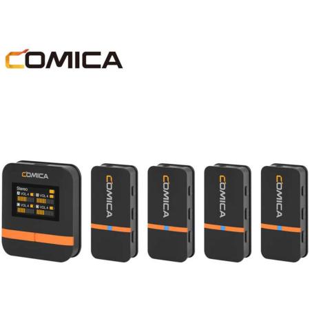 Comica 2.4G Mini Wireless Microphone - 4 Transmitters + Laadcase Vimo Q (Vimo-Q)