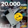 Aqiila Powerbird B20 PowerBank 20W Mosgroen 20.000 mAh