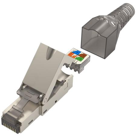 Hama Netwerkstekker CAT-6A 10 GBIT/s Afgeschermd Mounting w/o Gereedschap