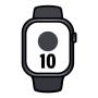 Apple Watch Series 10/ GPS/ Cellular/ 42mm/ Caja de Aluminio Negro Azabache / Correa Deportiva Negra M/L