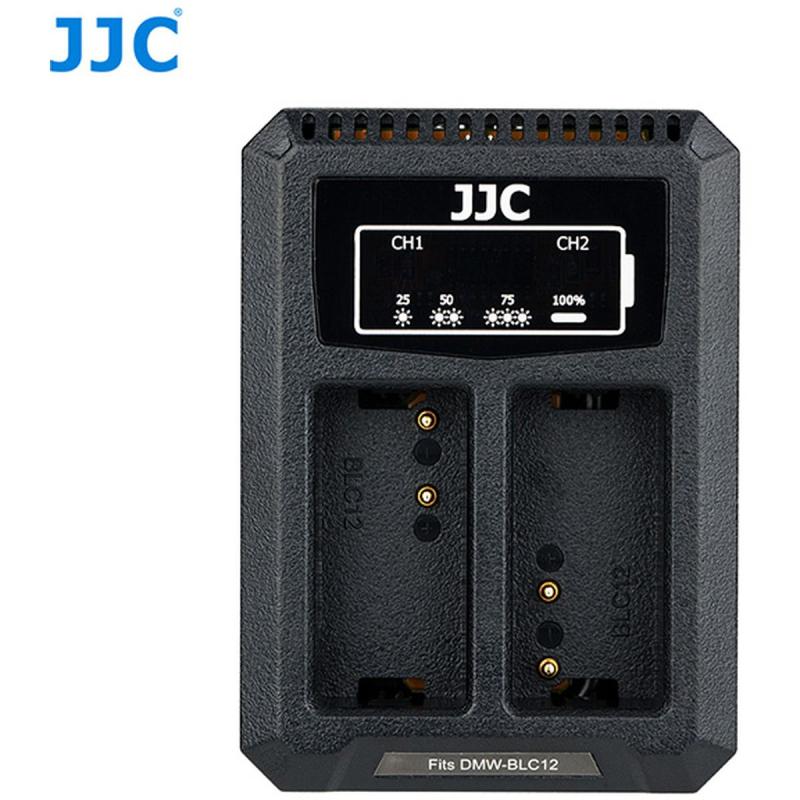 JJC Panasonic DCH-BLC12 USB Dual Battery Charger