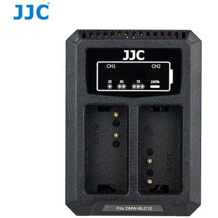 JJC Panasonic DCH-BLC12 USB Dual Battery Charger