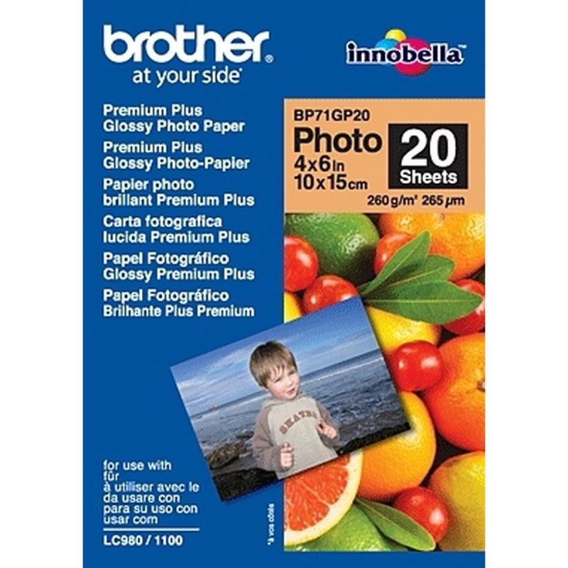 Brother BP Glanzend Fotopapier 100x150 MM20 Vel(Len)