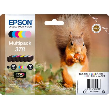 Epson 378 6-Multipack Clara Photo HK Eekhoorn T37884010