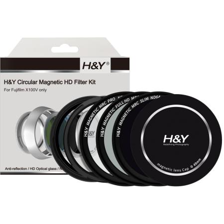 H&amp;Y Fujifilm (FX100-S) X100V Magnetic Filter Kit Black