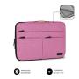 Funda Subblim Air Padding 360 Sleeve para Portátiles hasta 14'/ Rosa