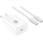 Cargador de Pared Tech One Tech TEC2266/ 1xUSB Tipo-C + Cable USB Tipo-C/ 3A/ Blanco