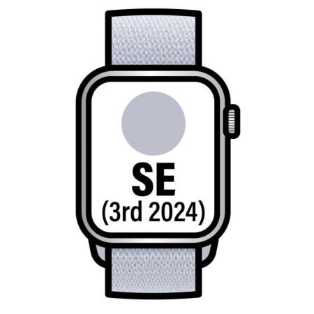 Apple Watch SE 3rd V2/ GPS/ 44mm/ Caja de Aluminio/ Correa Loop Deportiva Azul Nube