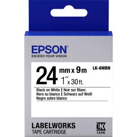 Epson Ribbon LQ-6WBN Standard Black White 24mmx9m C53S656006