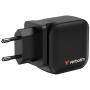 Cargador de Pared Universal Verbatim Mini GaN Wall Charger/ 2xUSB Tipo-C/ 1xUSB/ 70W