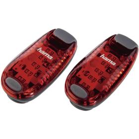 Hama Veiligheidslampje LED w/ Clip 2 Pieces Red