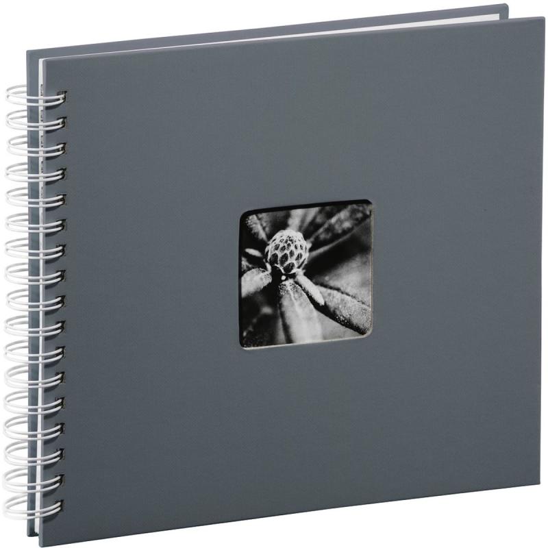 Hama Spiraalalbum Fine Art 28x24 CM/50 Whitete Pages Grey