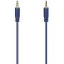 Hama Audiocable Flexi-Slim 3.5mm Plug Gold Plated Blue 0.75m