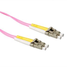 ACT 2m LSZH Multimode 50/125 OM4 Fiber Patch Cable Duplex