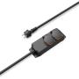 Hama Power Strip 2-FOLD For Outside IP44 Wall Mounting 2 M Black