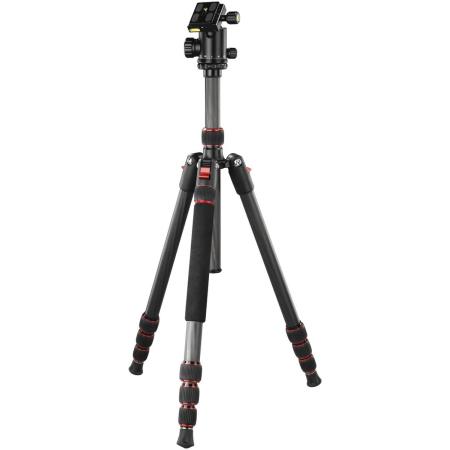 Hama Tripod Ramble II Duo Carbon 160 - Ball w/ Smartphonehouder