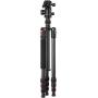 Hama Tripod Ramble II Duo Carbon 160 - Ball w/ Smartphonehouder