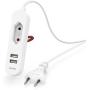 Hama USB-Netadapter w/ 1.9 M Long Cable EN Euro-Connection 2X USB-A White