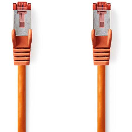 Nedis CAT6 Network Cable RJ45 M RJ45 M 0.25m Round LSZH Orange Label