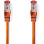 Nedis CAT6 Network Cable RJ45 M RJ45 M 0.25m Round LSZH Orange Label