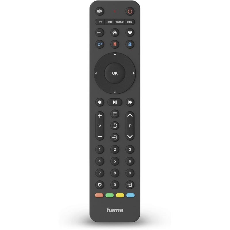 Hama Universal TV-Remote Control INFR. For 4 Devices Lerend App-Key