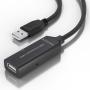 Cable Alargador USB 2.0 Aisens A101-0915/ USB Macho - USB Hembra/ 10m/ Negro