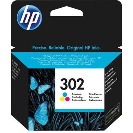 HP 302 Tri-Colour 165 Pages F6U65AE#ABE