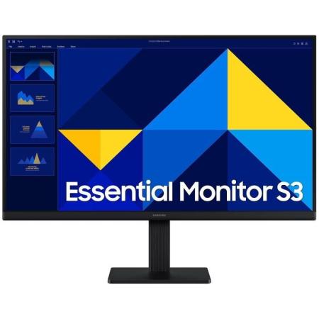 Monitor Profesional Samsung Essential Monitor S3 S24D300GAU/ 24'/ Full HD/ Negro