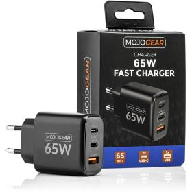 MOJOGEAR Charge+ 65W w/ USB-C To USB-C Cable 1.5 Meter