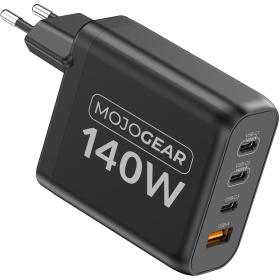 MOJOGEAR Charge+ 140W Gan USB Power Adapter