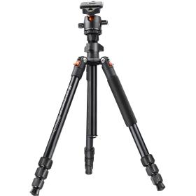 K&amp;F Concept Tripod O234A2 163cm w/ Twist Lock &amp;amp; Tel.houder