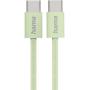 Hama Charging Cable Fabric USB-C - USB-C 1m Nylon Green