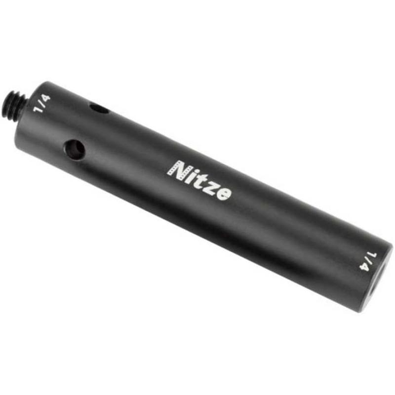 Nitze 15mm Aluminium Rod - 100mm w/ 1/4 Screw Thread (R15-04)