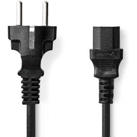 Nedis Power Cable | Type F (Cee 7/7) Male | IEC-320-C13 | 10.0 M | PVC | Black