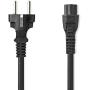 Nedis Power Cable | Type F (Cee 7/7) Male | IEC-320-C5 | 3.00 M | PVC | Black