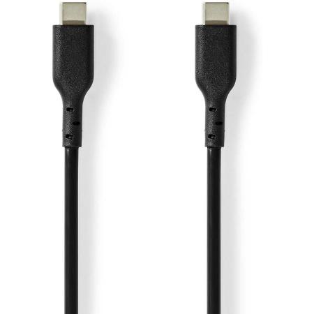 Nedis USB-Cable | USB 2.0 | USB-C Male | 240 W | 480 Mbps | 2.00 M | PVC | Black