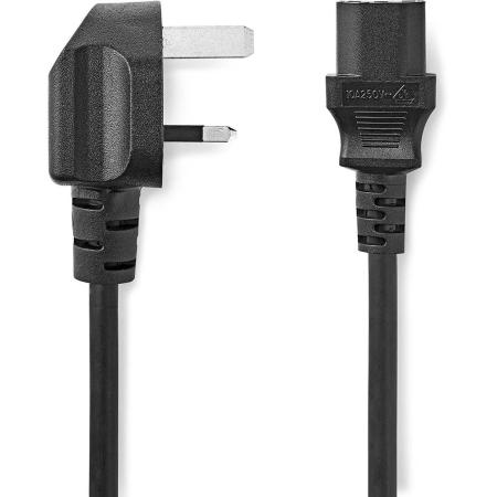 Nedis Power Cable | UK Male | IEC-320-C13 | Straight | 3.00 M | PVC | Black