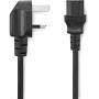 Nedis Power Cable | UK Male | IEC-320-C13 | Straight | 3.00 M | PVC | Black