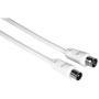 Hama Antenna Cable Coax-Plug - Coax-Coupling 10 M 75 DB White