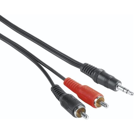 Hama Audio Cable 3.5-mm-Jack-Plug - 2 Cinch-Plug 5 M